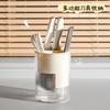 Estante de Almacenamiento para Cuchillos de Cocina Domésticos, Soporte Multifuncional para Palillos, Estante Escurridor de Encimera, Caja Integrada de Almacenamiento para Palillos y Cuchillos