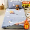 Funda de colchón de terciopelo de leche de invierno, protector de cama, adecuada para dormitorios de estudiantes, funda de colchón tamaño individual, forrada de felpa para abrigar, ropa de cama de invierno
