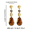 E15631 Pendientes Largos Geométricos Acrílicos Retro para Mujer Ligeros de Lujo Temperamento Personalidad Pendientes Joyería Transfronteriza Venta al por Mayor