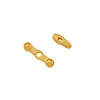 Banhado a Ouro Real 18K Cor Duradoura Tira Contas Espaçadoras de Prata Quebrada Pulseira Colar Acessórios para Joias DIY Mini Contas Espaçadoras Longas