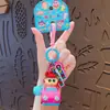 Chaveiro Pingente Autêntico Desenho Animado Shin-Chan Super-Homem Dinâmico Carro Chaveiro Boneca Fofa para Bolsa Decoração