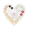 Pendientes de combinación de mes nuevo transfronterizo 12 pares de flores amor estrellas y luna pendientes de clip de diamantes pendientes traje