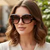 Gafas de Sol Retro de Marco Grande Versátiles Estilo Ins Europeo y Americano Protección Solar para Exteriores Moda Tendencia Gafas de Sol Transfronterizas