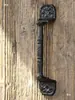 Manija de Puerta de Hierro Fundido Estilo Retro Europeo para Patio Exterior Jardín Puerta de Madera Armario Decorativa Manija de Hierro Pestillo