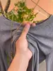 Elegante Camiseta de Manga Larga con Cuello Redondo de Color Sólido y Textura Acanalada para Mujer, Estilo Primavera y Otoño 2025, Capa Base Ajustada, Top Elegante