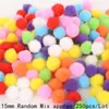10-30mm bola de pelo colorida infantil criativa Natal artesanal DIY joia pingente acessório decorativo para roupas bolsa