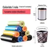 Saco de Lixo Doméstico Portátil Espessado com Cordão Rasgável Tamanho Grande Econômico Estilo Colete Preto Saco de Lixo de Cozinha