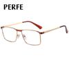 95888 estación independiente venta caliente metal armazón de gafas moda caja luz azul anti espejo óptico fabricantes stock hombres negocios