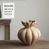 Jarrón de Cerámica China de Nuevo Estilo Jingdezhen, Decoración de Lujo Ligero de Gama Alta, Decoración Artística Suave para Habitaciones Modelo, Arreglo de Flores Secas