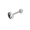 Piercing de Língua Feminino Transfronteiriço Kt Gato Língua Parafusada Unha Doce, Compacto e Fofo Margarida Borboleta Coração de Aço Inoxidável