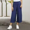 Ropa de mujer transfronteriza de Amazon estilo europeo y americano primavera sin cinturón holgado cintura alta holgado pantalones cortos holgados estilo artístico pantalones de pierna ancha