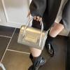 Bolsa Pequena Quadrada de Textura Minimalista de Nicho para Mulheres, Nova Coleção Verão 2026 Bolsa Transversal de Ombro Único Cor Sólida Vintage