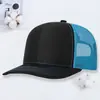 Gorra de Malla Nueva Richardson Transfronteriza 112 Transpirable Visera Ligeramente Curva Seis Paneles Bloqueo de Color Moderno Gorra de Béisbol