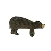 Decoração de Porta de Urso Marrom para Porta de Entrada Nova de Fronteira Moldura de Porta de Casa Urso Marrom de Madeira Urso Preto Enfeites para Moldura de Porta Marrom Preto Nenhum