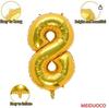 Versão transfronteiriça dos EUA de 32 polegadas de ouro Digital flutuante corpo fino alumínio balão digital layout de fundo do site suprimentos lote