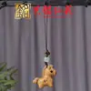 Llavero Colgante de Caballo del Zodiaco de Madera Artesanal Diseño Creativo DIY Colgante para Teléfono de Caballo