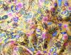 Em estoque Tecido de Cetim Estampado Floral Tecido para Forro de Fantasia Cheongsam de Seda Tecido para Fita de Adorno de Cabeça