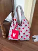 Bolso de hombro tipo tote de lunares estilo coreano ins, artístico y fresco, adecuado para las compras diarias
