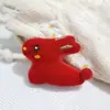 Nuevo Muñeco de Dibujos Animados Festivo para el Festival de Primavera DIY Accesorios de Conejo de Año Nuevo Accesorios para el Cabello Broche Ropa Accesorios de Regalo para la Mano