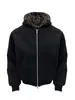 Jaqueta masculina com estampa de leopardo estilo americano preto, para primavera e outono, de alta qualidade, estilosa, com design de retalhos em cores contrastantes, moletom cardigã com capuz