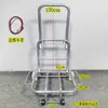 Carro de equipaje de dos ruedas y cuatro ruedas para transportar mercancías, Carro de empuje manual, Carrito de compras de alta resistencia, Carrito pequeño plegable para el hogar, Comercio electrónico