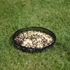 Colgante transfronterizo para pájaros, comedero colgante para pájaros de jardín, plato de cena colgante para pájaros con disco de malla metálica para patio exterior