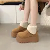 Zapatos de Estilo Birkenstock con Suela Gruesa, que Aumentan la Altura, de Felpa, Botas de Nieve Ultrasuaves para Mujer, Nuevo Modelo 2026, Botines Originales para Dedo Gordo, Zapatos de Algodón Peludos