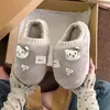 Lindas pantuflas de algodón con temática de gato para mujer, nuevo estilo otoño/invierno 2026, pantuflas para el hogar de interior, afelpadas y cálidas, adecuadas para estudiantes