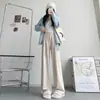 Calças cinzas forradas com fleece para mulheres, inverno, tamanho petite, macias e com bom caimento, calças casuais de perna reta justas, perna larga