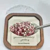 Color Mixto 3x6 Hoja de Arce Cristal K9 Premium Facetado Flatback Pedrería Calabaza Hoja Pedrería para Uñas Venta al por Mayor