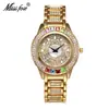 Reloj MISSFOX Amazon AliExpress color diamante impermeable casual correa de acero Reloj de Mujer Venta Directa de Fábrica