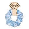 Moda Europeia e Americana Estilo Simples Cor Pura Cetim Elástico Grande para Cabelo de Meninas com Rabo de Cavalo Acessórios de Cabelo com Argola de Porco de Elevador