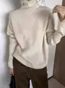 Suéter de punto de cuello alto estilo coreano para mujer, engrosado para abrigar, top de punto versátil, suave y cómodo, nueva colección otoño/invierno 2026