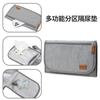 Bolsa de pañales plegable e impermeable para mamá, ideal para salir con el bebé, cambiador y mesa de pañales portátil, bolsa de almacenamiento portátil.
