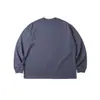 Camiseta Base Masculina Trs 25Aw Básica 320g Lavada Corte Solto Manga Longa Gola Redonda Pequena para Homens.