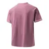 Camiseta Personalizada para Hombre con Cuello y Diseño Patchwork, Camiseta de Manga Corta para Hombre para Deportes al Aire Libre Verano 2026