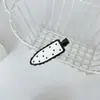 Nuevo Pasador para el Cabello Estilo Coreano de Lunares, Pasador Dulce y Lindo para Niñas, Pinza para Flequillo Rojo Angora, Accesorio para el Cabello para Estudiantes y Niños