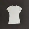 Top de Verão Slim-Fit Redondo com Mangas Curtas, Estilo Francês Doce Multicor, Nicho, Ombro Normal para Mulheres, Estilo Curto