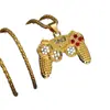 Mini Collar Vintage con Mango Metálico Electrónico, Cadena para Suéter, Accesorio de Nicho de Alta Gama para Hombres