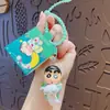 Chaveiro Pingente Autêntico Desenho Animado Shin-Chan Super-Homem Dinâmico Carro Chaveiro Boneca Fofa para Bolsa Decoração
