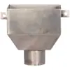 Embudo de Lluvia de Acero Inoxidable 304, Colector de Agua de Tubería de Drenaje Engrosada, Embudo de Acumulación de Agua de Pared, Embudo de Drenaje Cuadrado 201