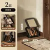 Zapatero multicapa para apartamentos de alquiler, ahorra espacio, organizador de zapatos simple detrás de la puerta, estante de almacenamiento para dormitorio, zapatero inclinado de lujo ligero