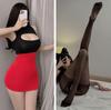 Eliminar Lencería Sexy Caliente Hueco Tentación Sexo Uniforme Femenino Ajustado Secretaria Falda Envolvente de Cadera Uniforme Tentación