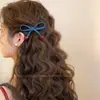 Elegante Pinza para el Cabello con Lazo de Mezclilla y Cereza para Mujer, Pinza Lateral para Flequillo, Nuevo Pasador para el Cabello 2025