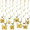 Decoração para Festa de Festival da Primavera Suprimentos Pingente Espiral Pingente de PVC Decoração de Teto Ano Novo Chinês Vórtice Pendurado