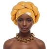 Amazon Temsiyin Transfronterizo Nuevo Sombrero Turbante Trenzado Estampado en Oro Sombrero Africano