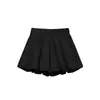 Pantalones de linterna de cintura alta para mujer, culottes finos de verano, nuevo estilo 2024, populares shorts florales casuales de cinco puntos