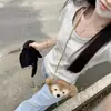 Estilo Coreano Simple Cuello en U Hombro Manga Corta Verano para Mujer Elegante Ajustado Adelgazante Camiseta Top Versátil para el Trabajo Camiseta Básica