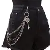 Joyería de Venta Caliente Europea y Americana Personalidad de Moda Colgante de Llave Retro Cadena de Pantalones Metálica Multicapa Tendencia Cadena de Pantalones de Gama Alta