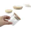 Frasco de almacenamiento de alimentos tipo candelabro de alto borosilicato con tapa de bambú, ecológico e higiénico, disponible en varios tamaños y personalizable a cualquier tamaño